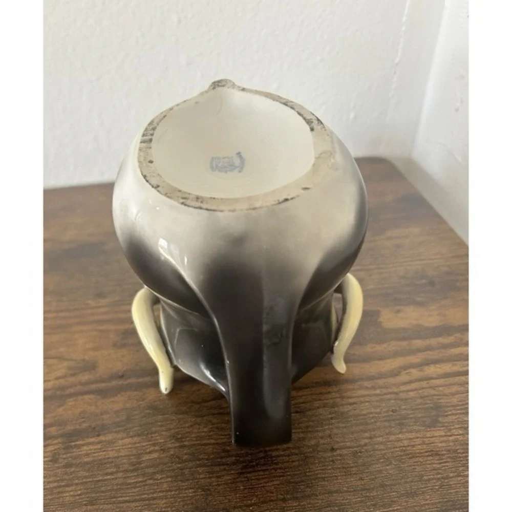RARE Vintage Royal Bayreuth‎ Creamer Pitcher Water Buffalo Bavaria Stamped